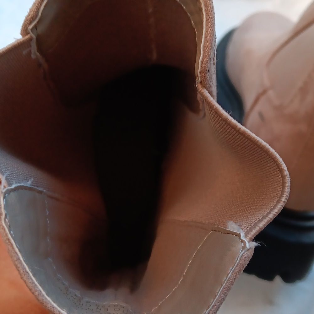 H&M Women's Beige Ankle Boots NWOB - Picture 8 of 12
